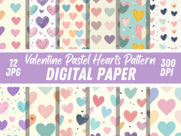 Download Pastel Pink Hearts Seamless Patterns - Premium Resources