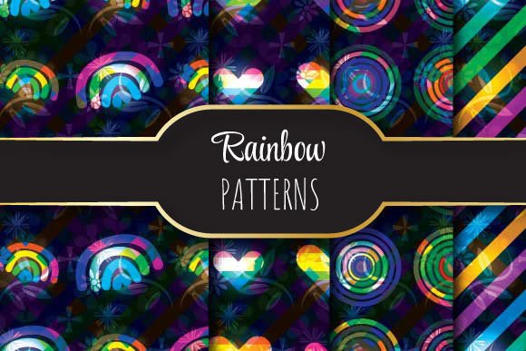 Download Rainbow Patterns - Premium Bundle
